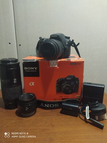 Фотоаппарат Sony SLT A58К+18-55 маленький пробег. Обмен.