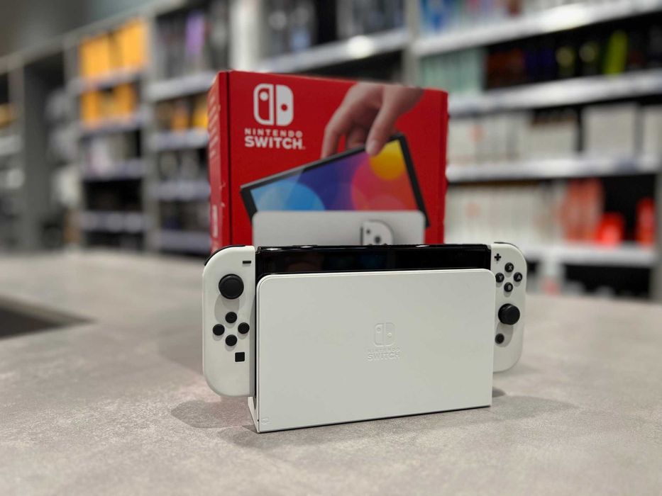Konsola Nintendo Switch Oled biała + gratisy - gwarancja do końca 2026