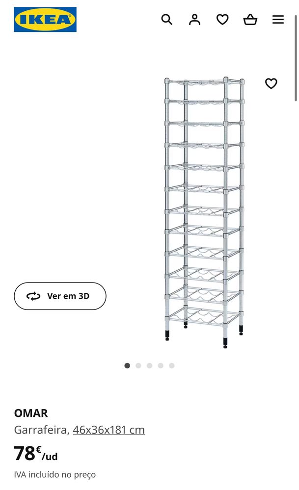 Garrafeira OMAR IKEA