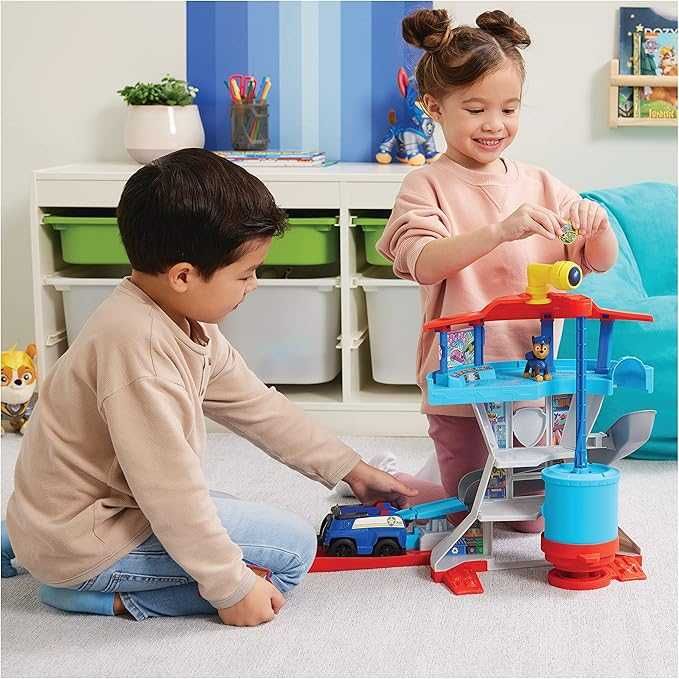 PAW Patrol, Lookout Tower, zestaw wieża psi patrol z 1 pojazdem Chase