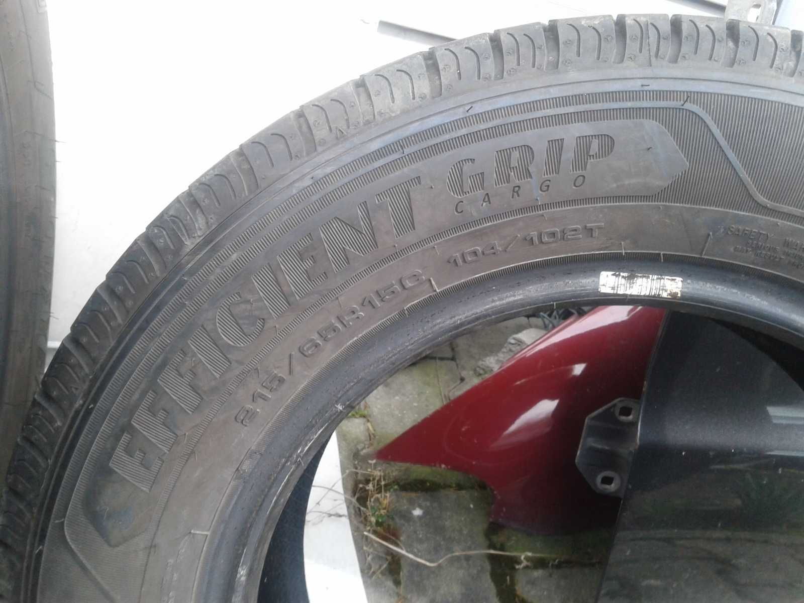 4 Opony jak Nowe 8,5mm 215 65 R15 C M+S 2020r Kierunkowe Rotation BUS