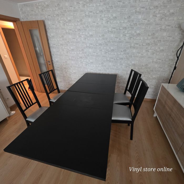 Mesa e 4 cadeiras extensível 140cm/220cm