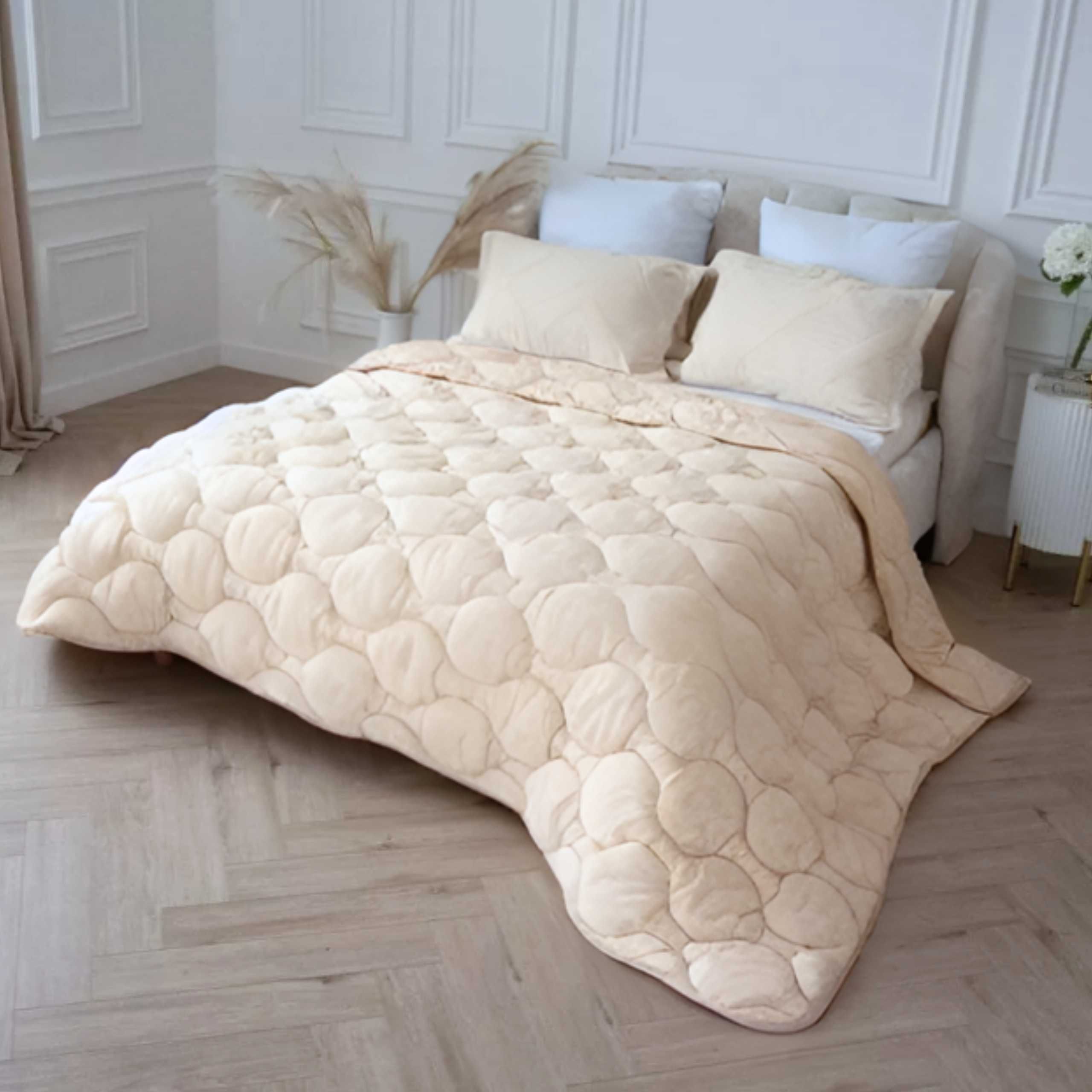 Kołdra Wełniana 200x220 Naturalna Całoroczna 100% WEŁNA OWCZA Polska