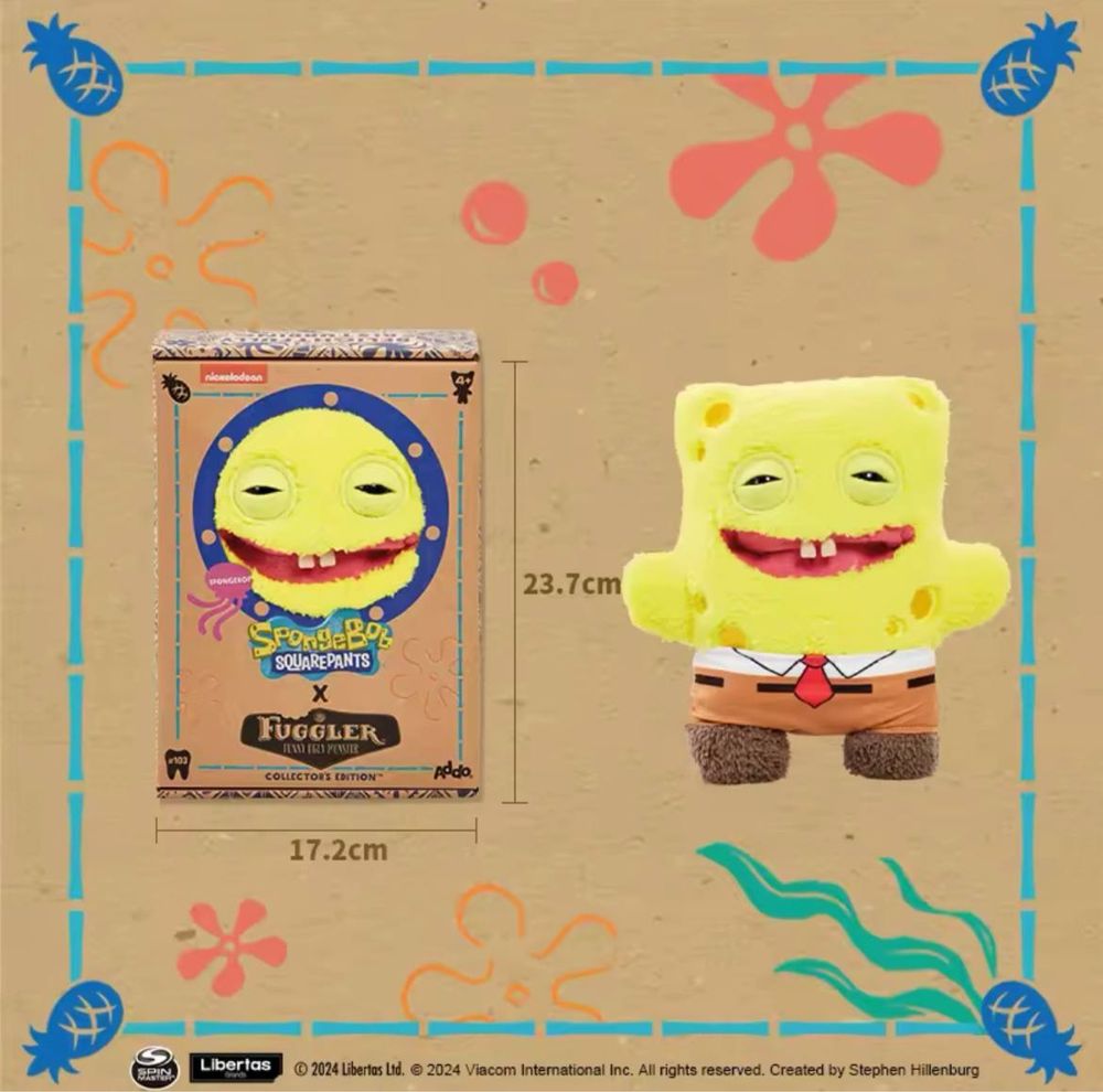 Ексклюзивний Fuggler Sponge Bob / Patrik фаглер фуглер іграшка патрік