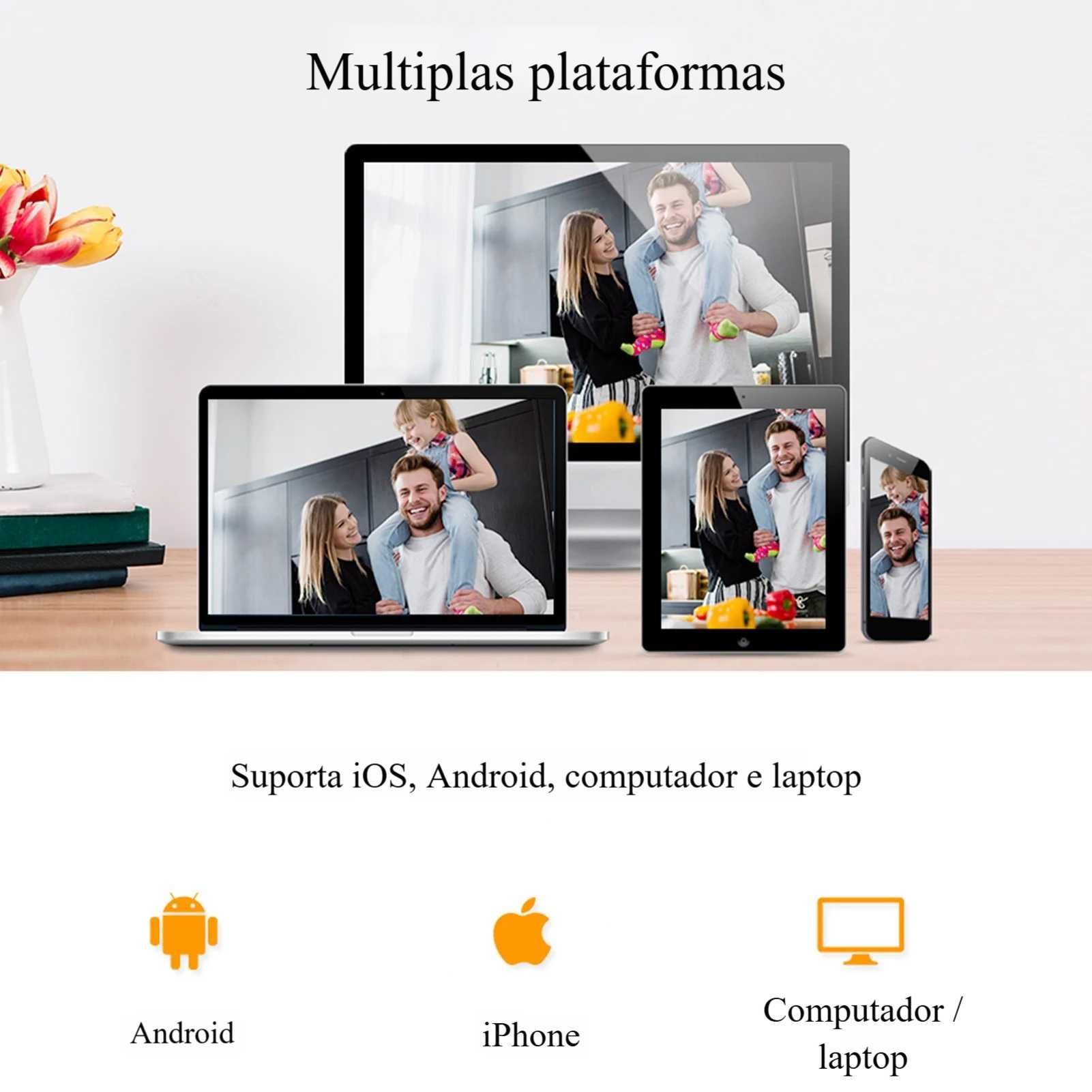 Kit Vigilância * WiFi * 5MP * com Áudio * Visão Noturna * APP