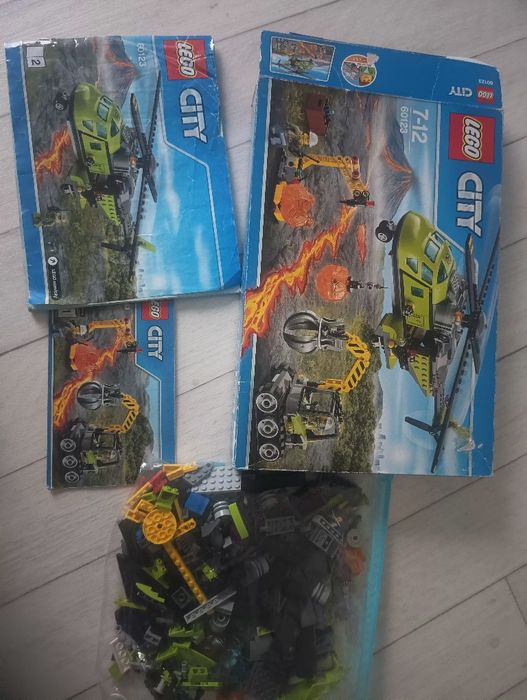 Samolot chelikopter LEGO 60123 wulkany express wysyłka