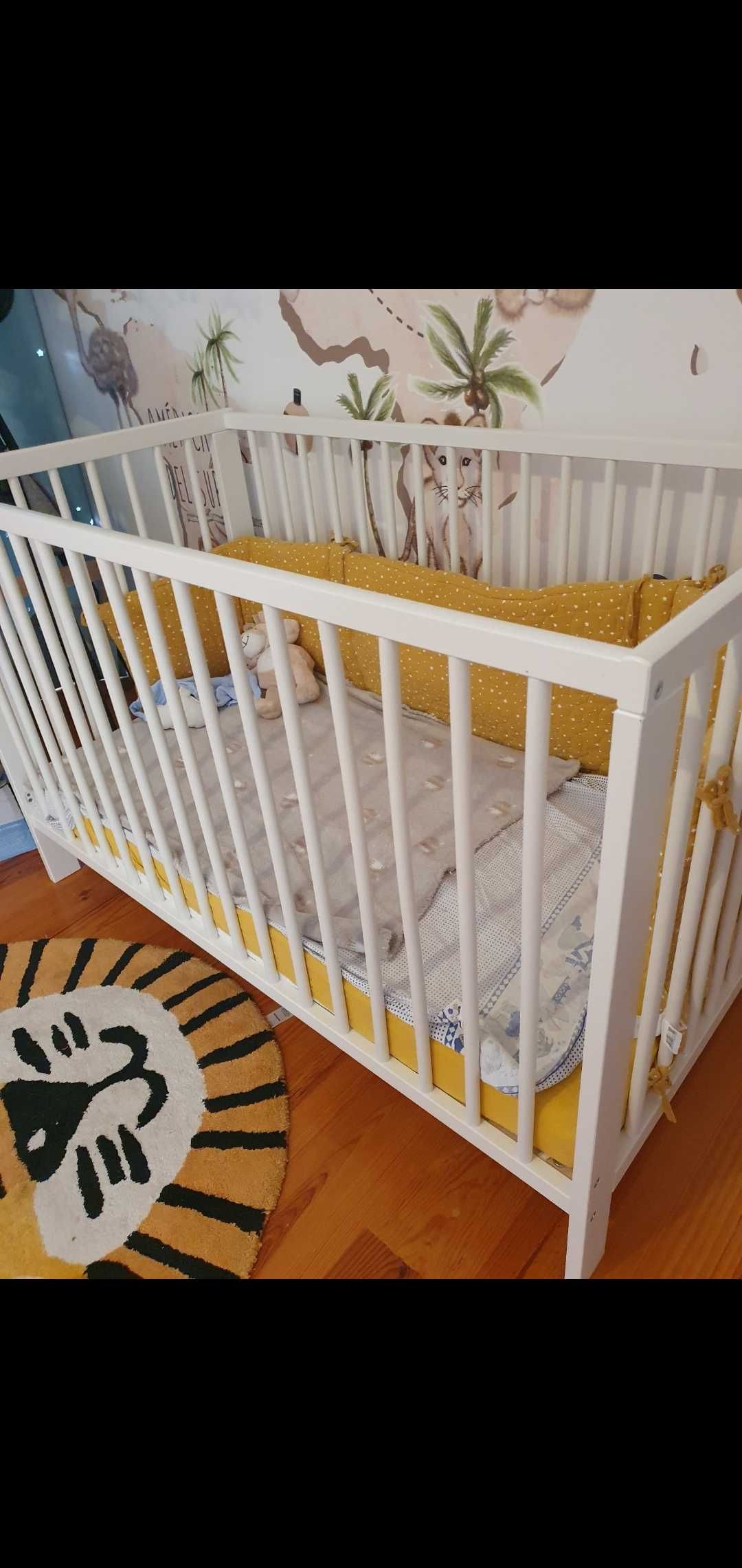 Berço branco bebê Gulliver IKEA 60*120