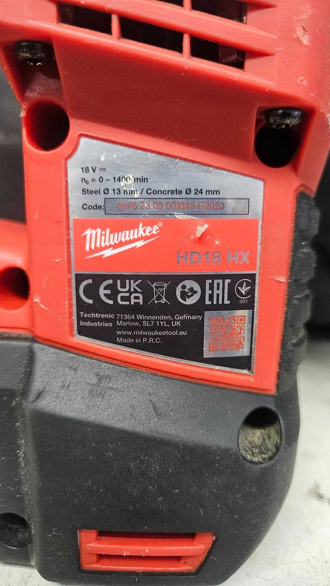 Młotowiertarka SDS+ Milwaukee HD18HX-0 bez akumulatora