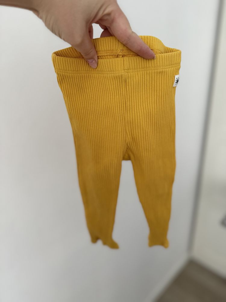 Żółte legginsy Lindex 74