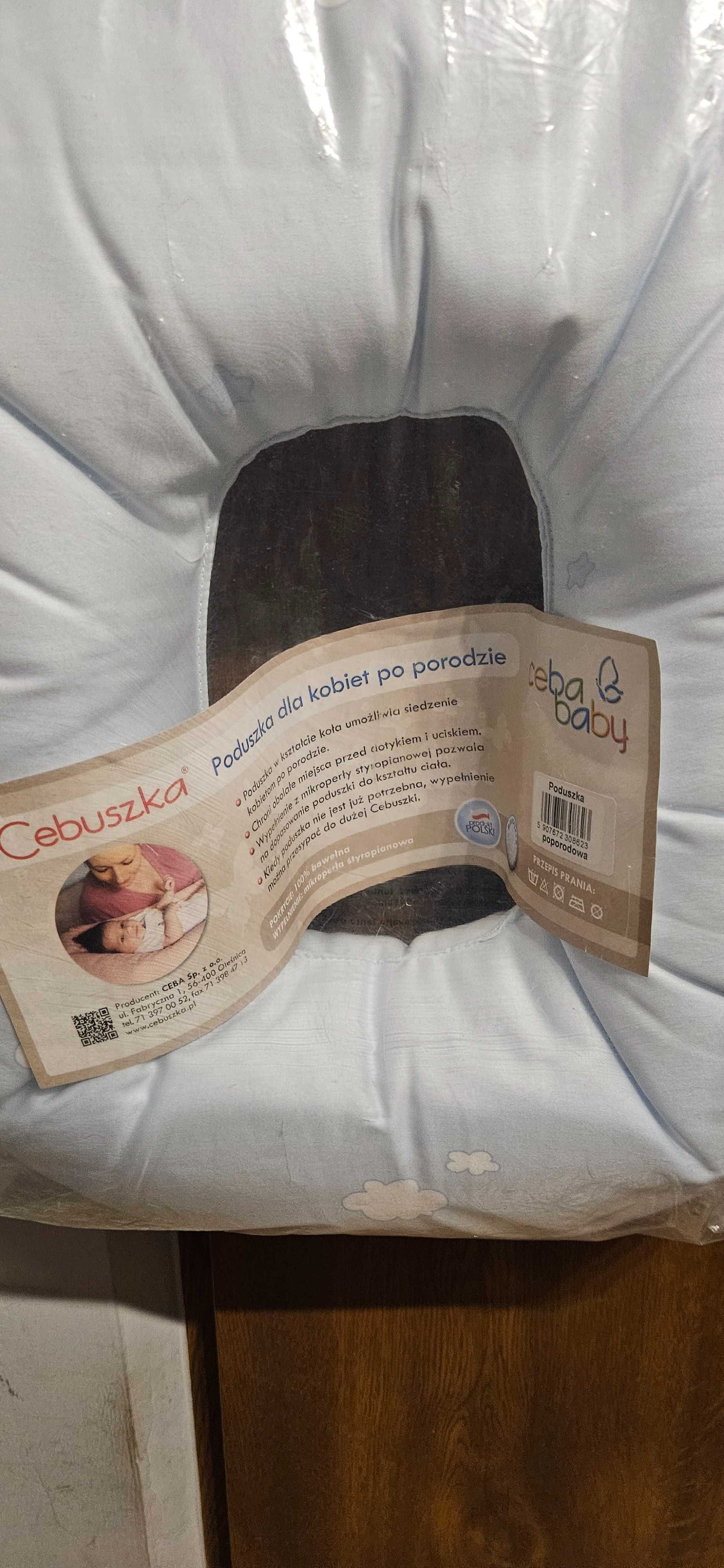 Poduszka Cebuszka do siadania po porodzie z dziurką Ceba Baby nowa