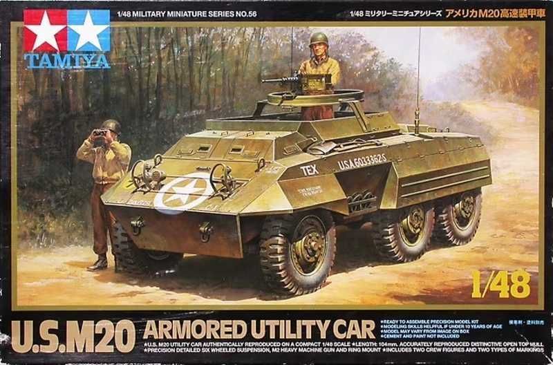 Tamiya 32556 M20 Armored Utility Car 1/48 model do sklejania