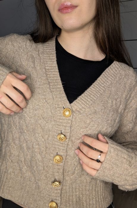 Кардиган бежевий олд мані від h&m