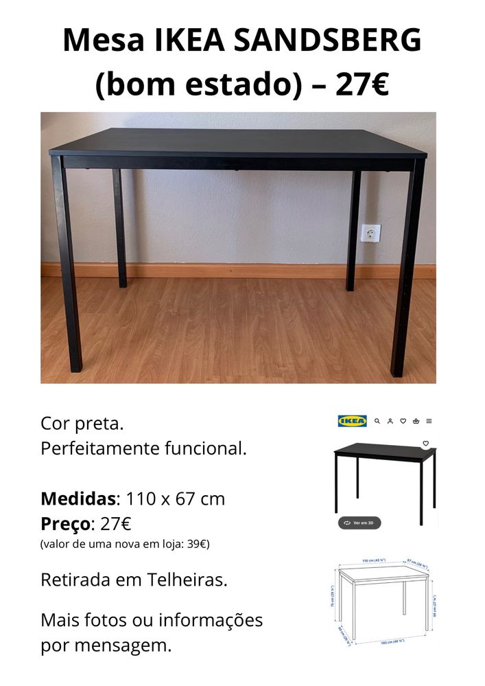 Mesa Ikea Sandsberg