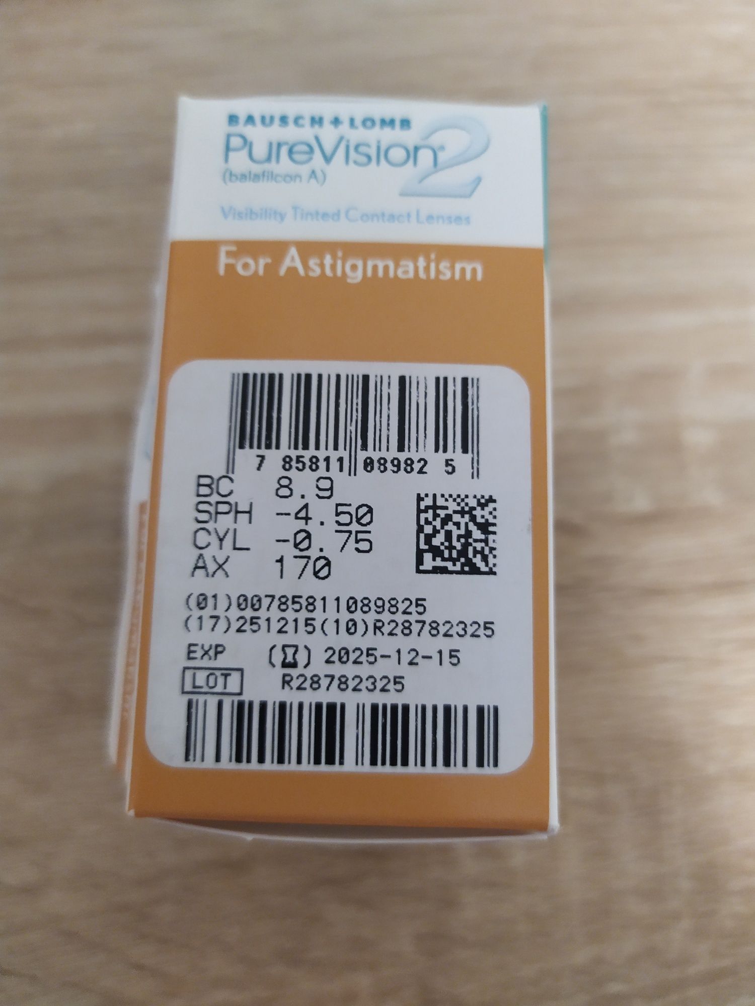 Контактні лінзи Pure Vision 2 for Astigmatism