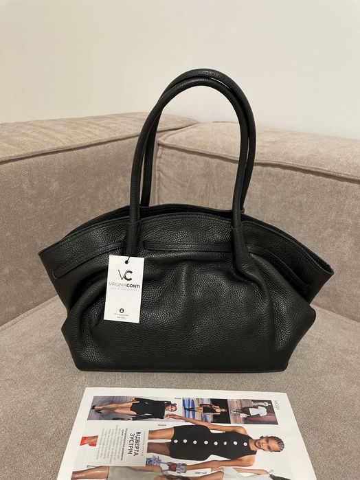 Італійська шкіряна сумка-тоут шопер Нова колекція