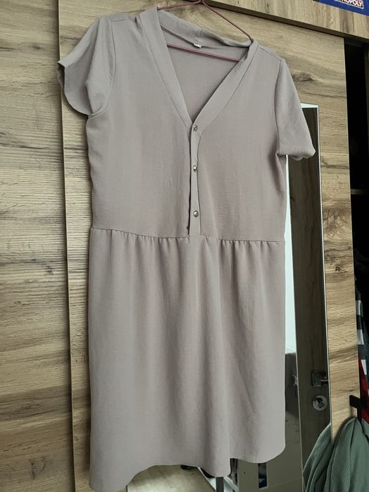 Letnia sukienka M bezowa