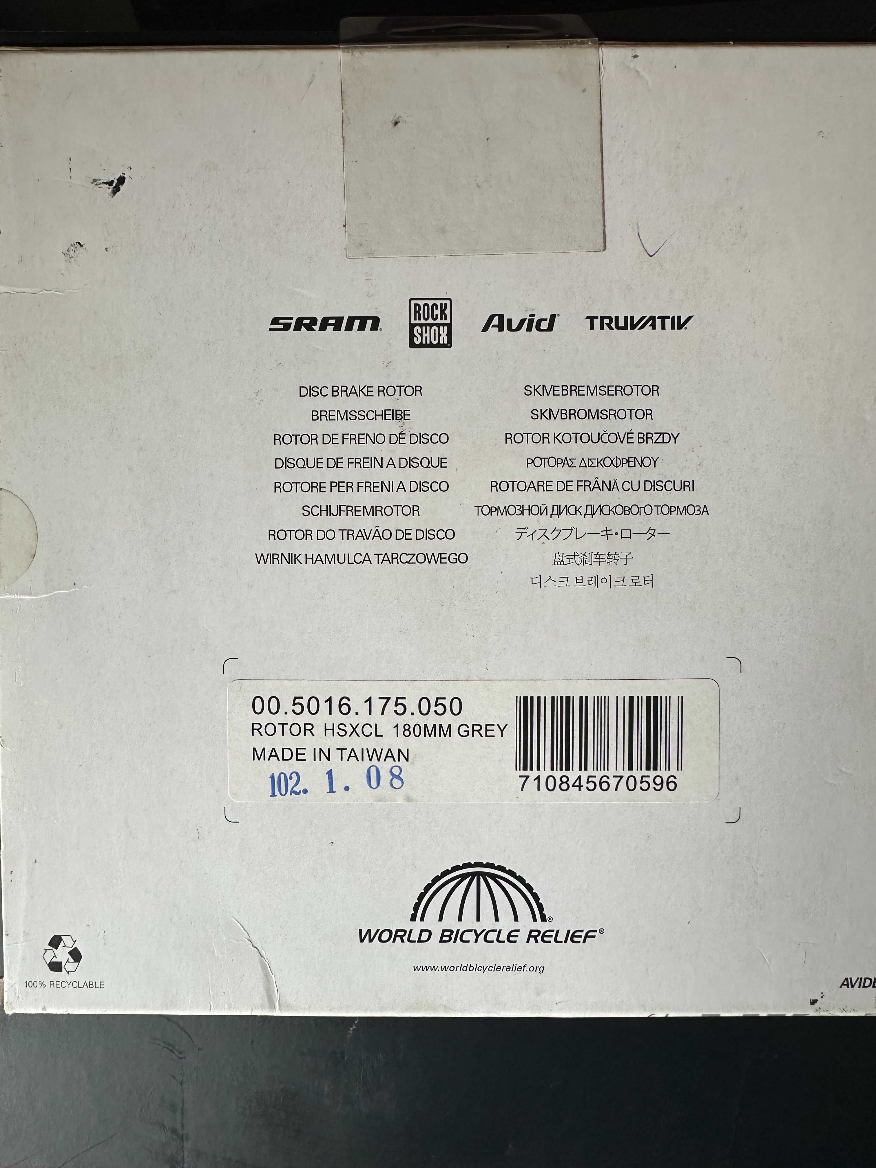 Sram/Avid Discos travão