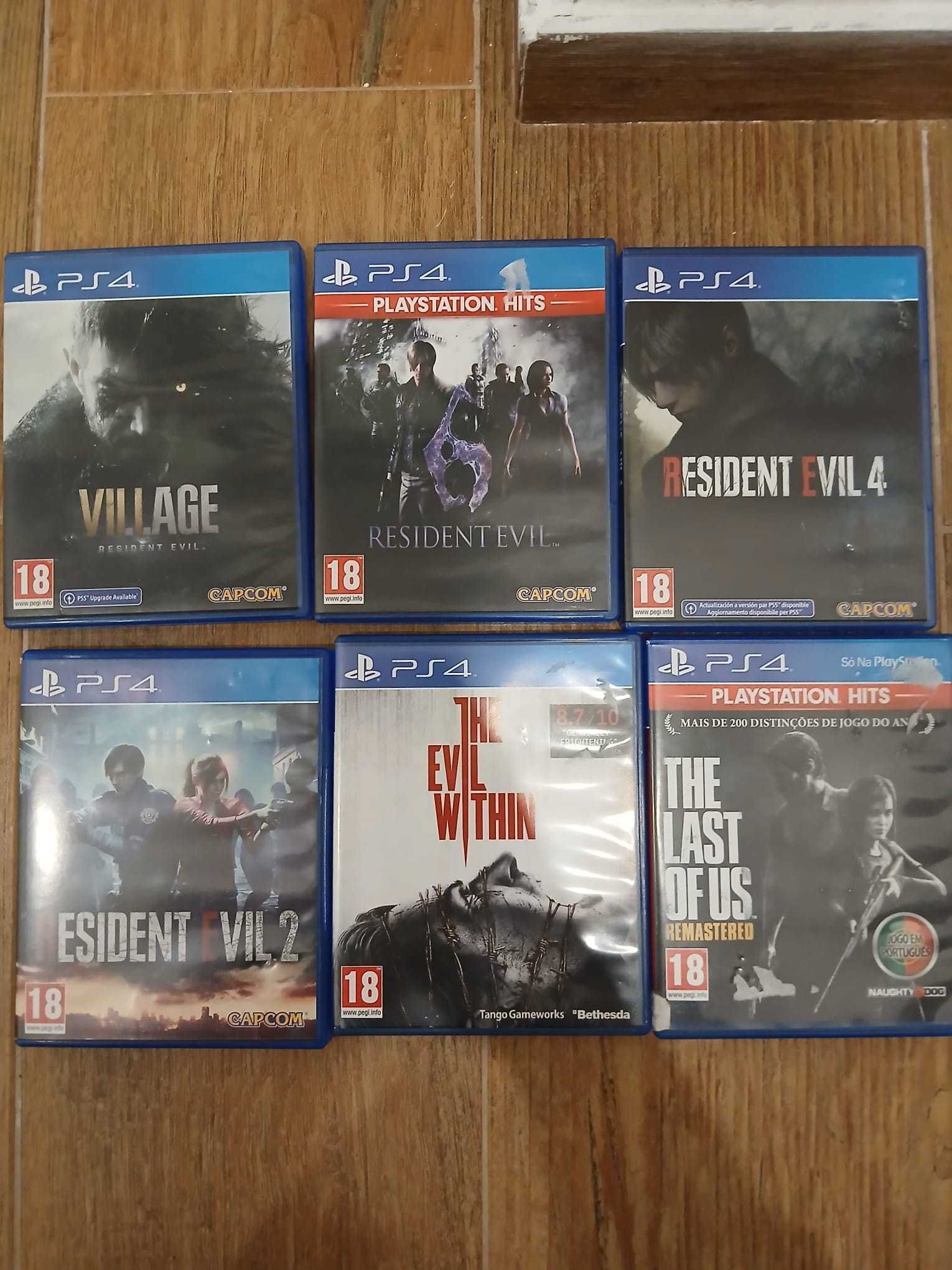 Ps4 500gb + 1 comando e 6 jogos