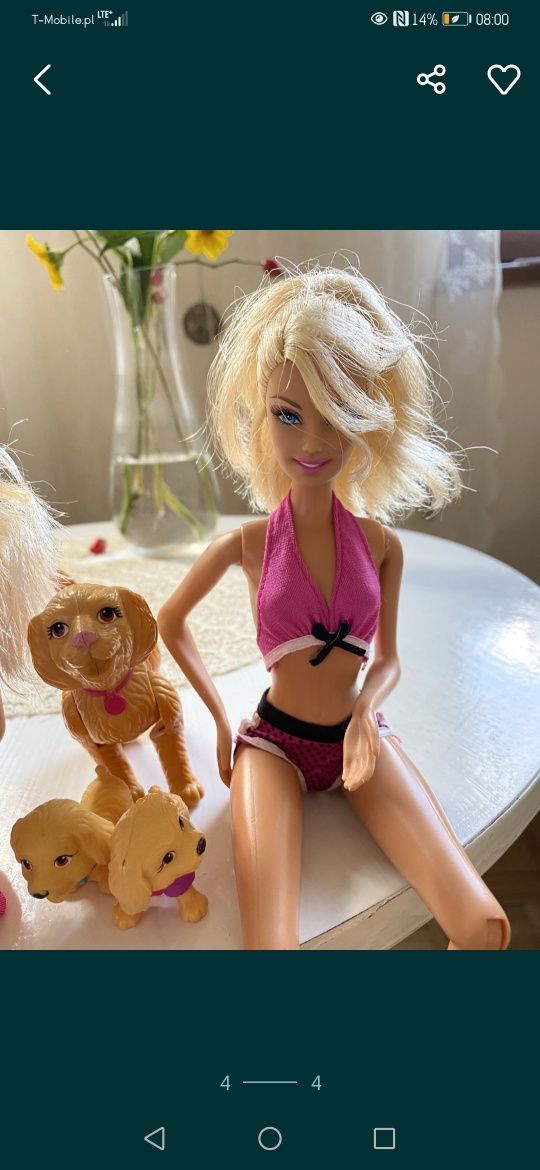 Barbie lalki zestaw 3 szt plus szt extra