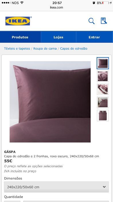 Capa de edredão Ikea