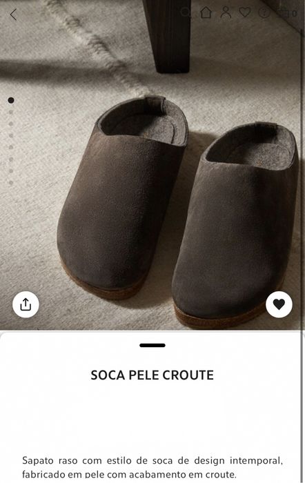 Soca Pele Croute Tam 42 Zara Home NOVO