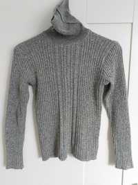 Sweter golf szary