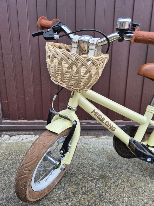 Велосипед Miqilong бежевий 12 дюймів