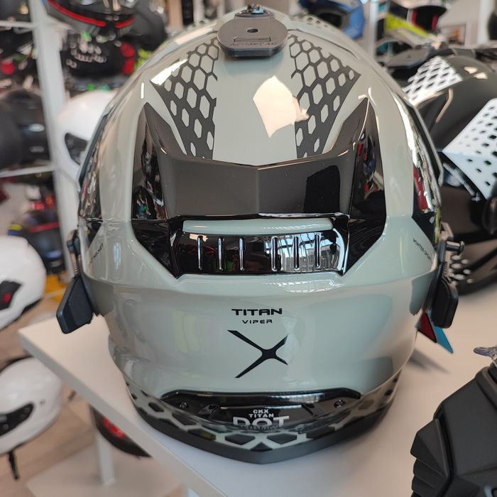 Kask na skuter śnieżny CKX +Gogle Titan Viper Titanium