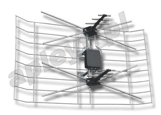 Antena telewizyjna TV DVB-T DVB-T2 z regulacją wzmocnienia 26dB