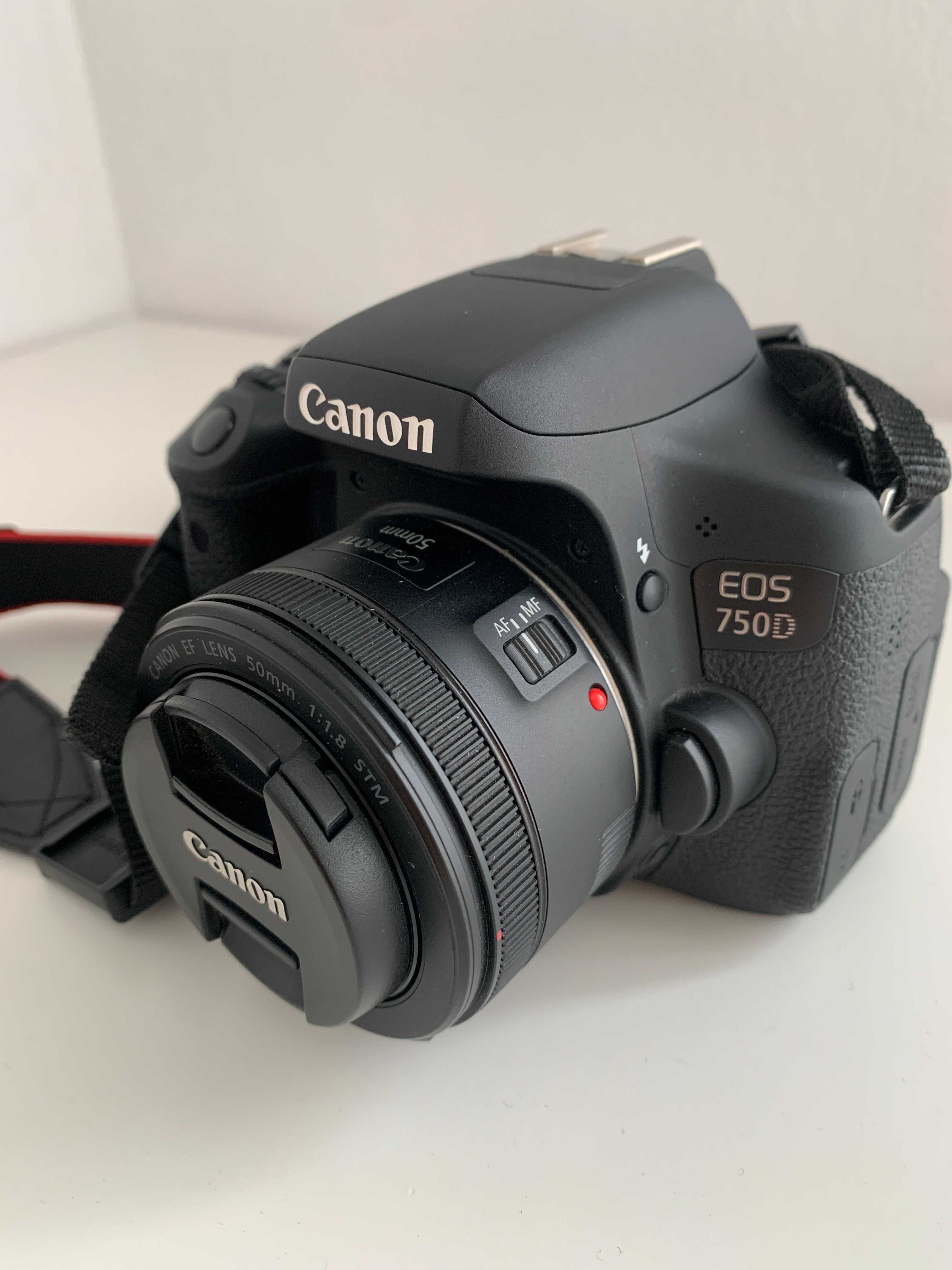Canon 750D Reflex- Ecrã móvel e tátil, WIFI (APENAS CORPO)