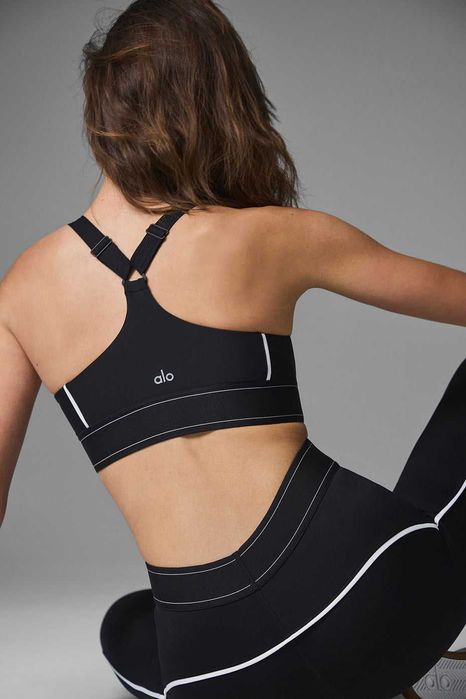 Топ спортивний Alo Yoga Airlift Suit Up Bra Black