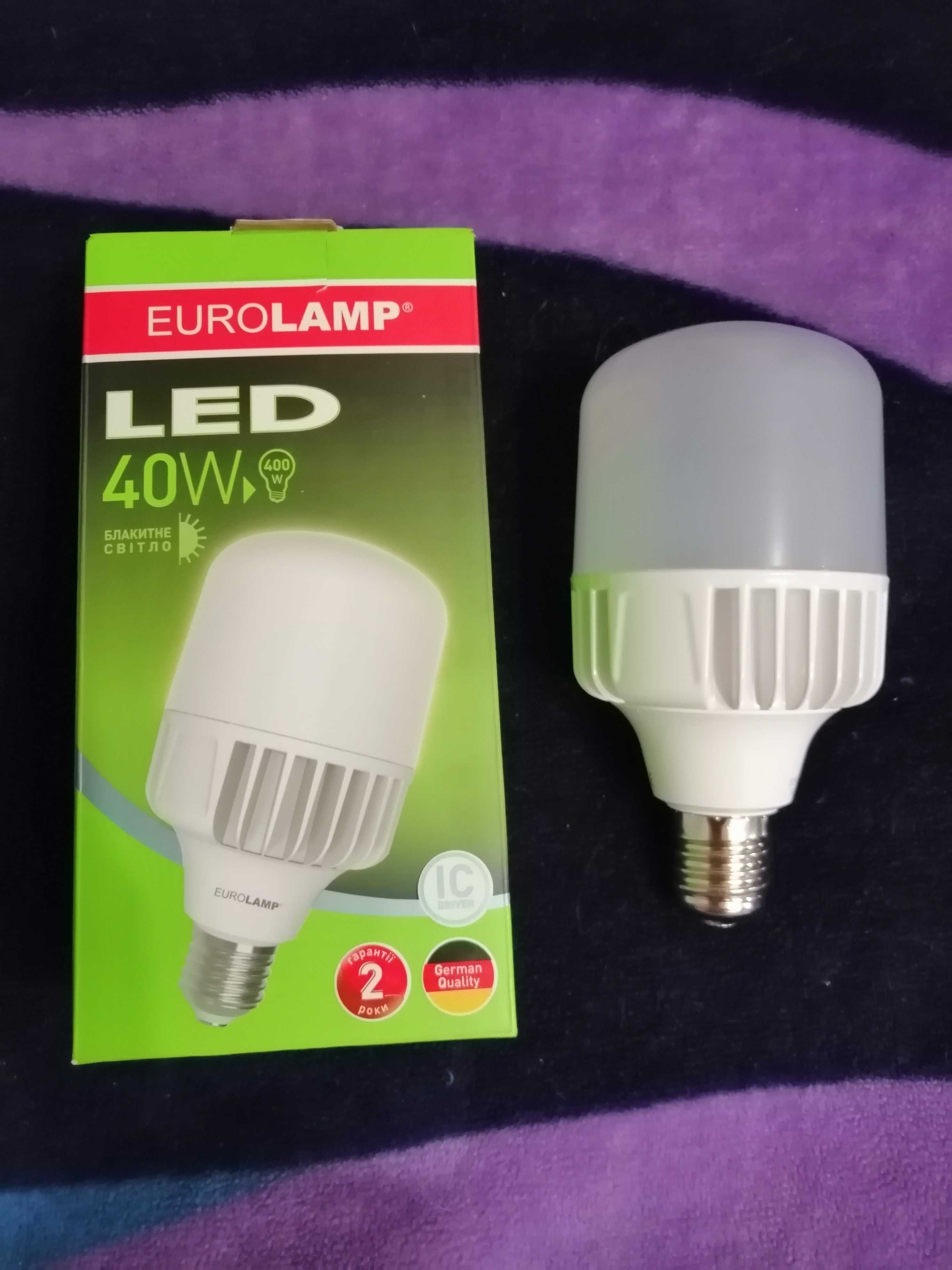 Лампа светодиодная 40 Вт EUROLAMP LED-HP-40406