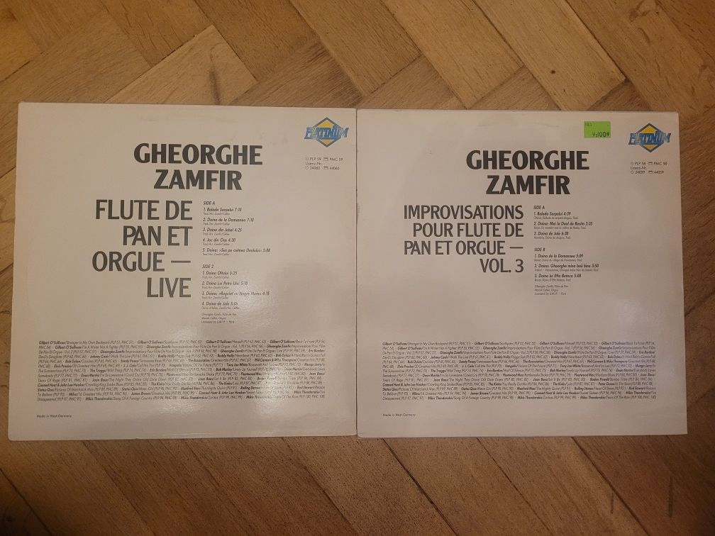 Vinyl x 2 G, Zamfir - Flute De Pan Et Orgue /Live/+Vol.3 Platinum 1983