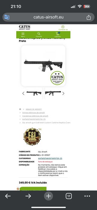 Vendo ou Troco Airsoft