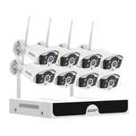 Sistema Vigilância WIFI * 8 Câmaras 2160P Exterior * KIT NOVO * 3MP