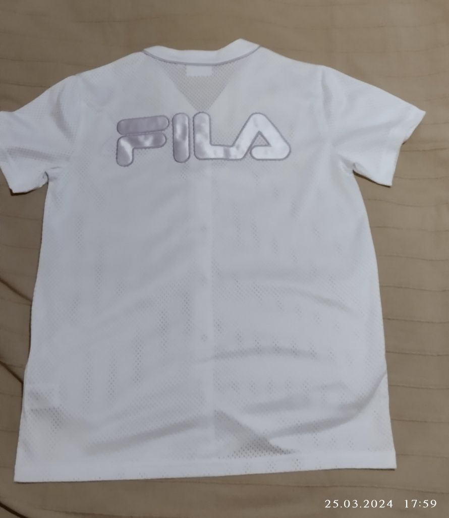 Винтажная сетчатая рубашка Fila