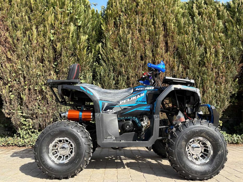 Największy QUAD 150 Pelikan Nero XXL Wyciągarka Hak LEDY raty dostawa