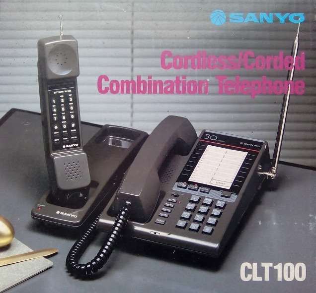 Telefone Sanyo CLT100 Alta voz, com 30 memórias