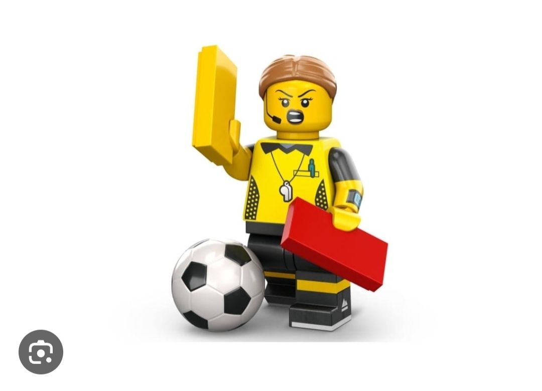 LEGO Minifigurka Figurka Seria 24 Numer 1 Sędzia Piłkarska Sędzina