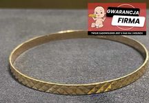 Piękna Sztywna Złota Bransoletka Próby 750 11.47g