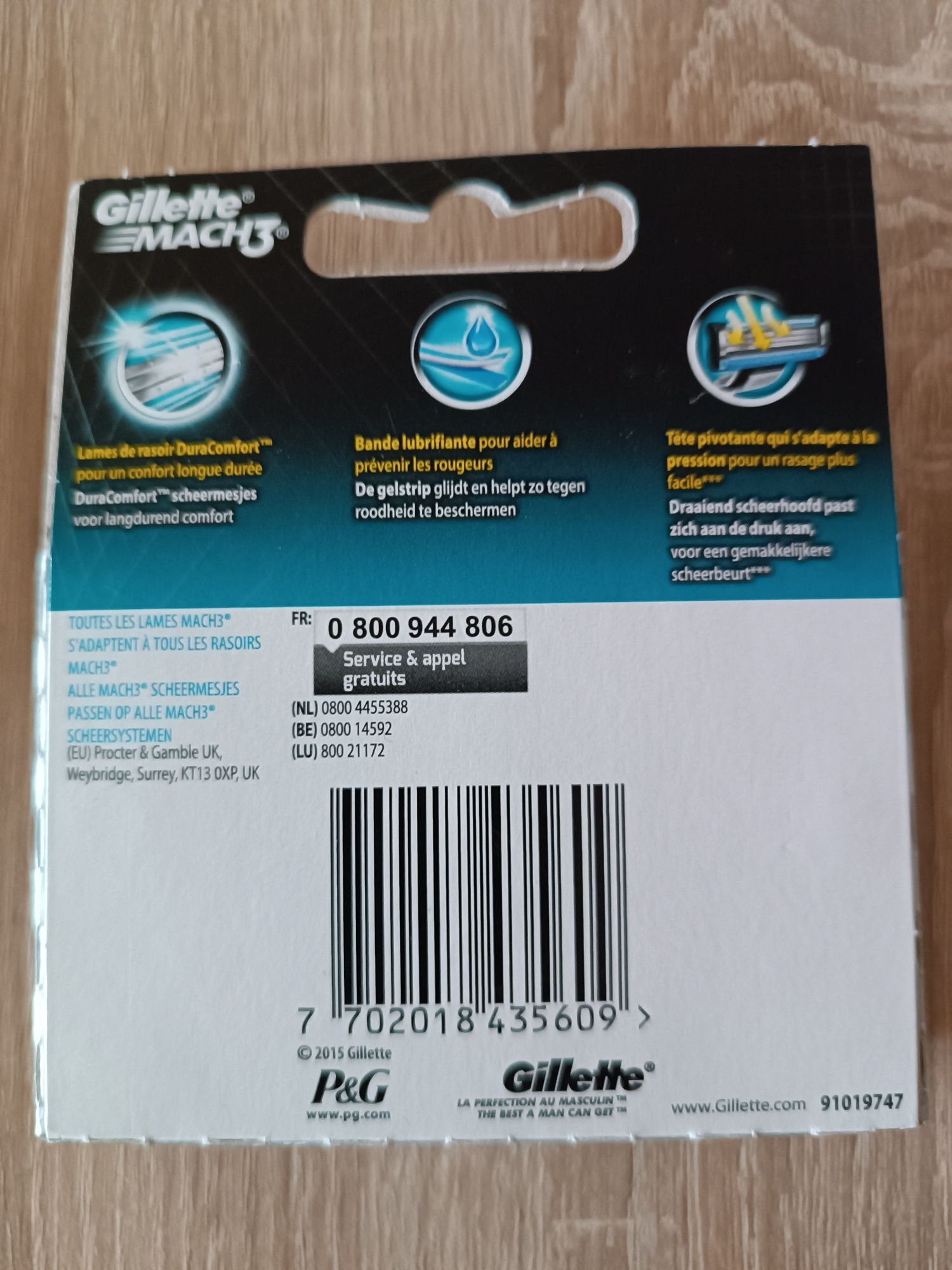 Gillette mach 3. 5 szt