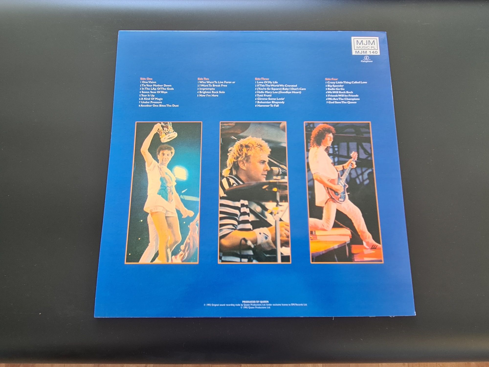 Queen Live at Wembley '86 kolorowy winyl 2 LP drukowane koperty plakat