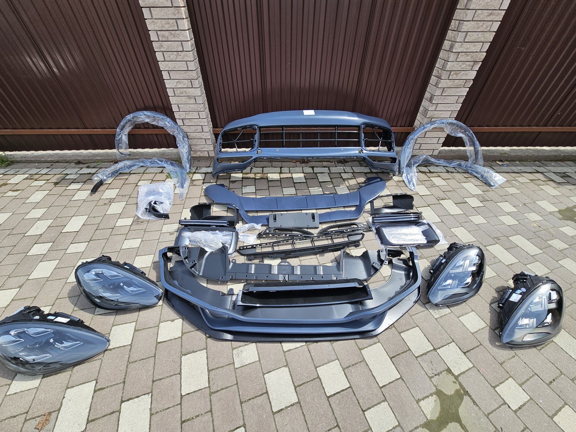 Porsche Cayenne 958 9Y0 Бампер передний фары Порше Кайен обвес фара