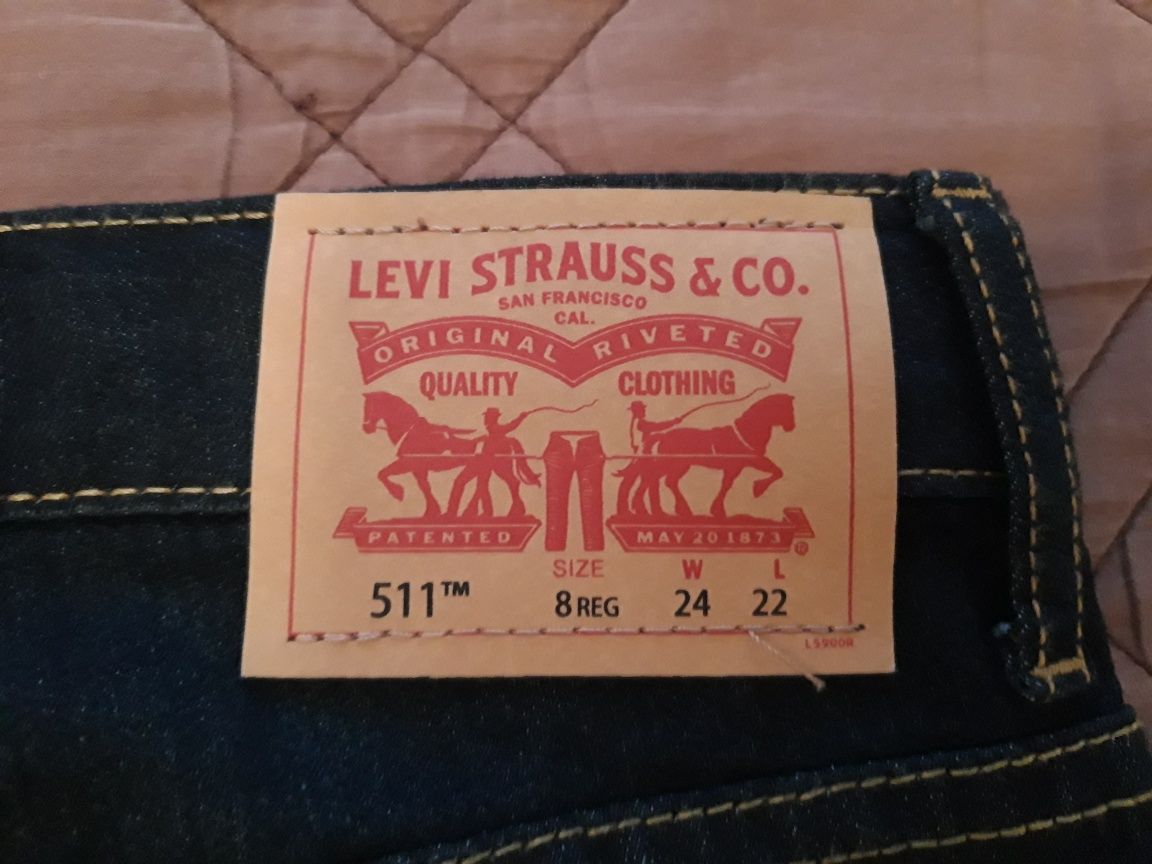 Spodnie Jeans Levi's 511 24/22 NOWE