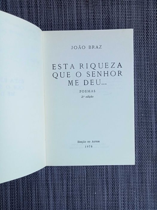 Esta Riqueza que o Senhor me Deu - João Braz (portes grátis)