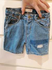 Bawełniane spodenki miękki jeans Zara dla chłopca 92cm