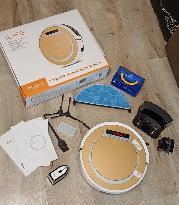 Робот Пылесос iLife V55 с функцией мытья полов Топовая фирма