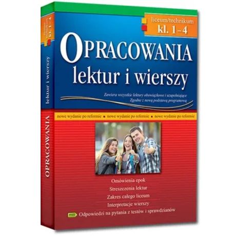 Opracowania lektur i wierszy 1-4 liceum