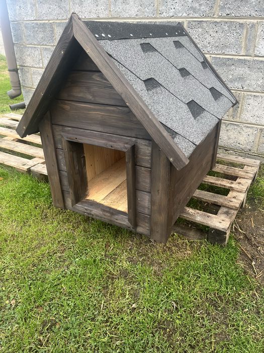 Buda drewniana dla psa