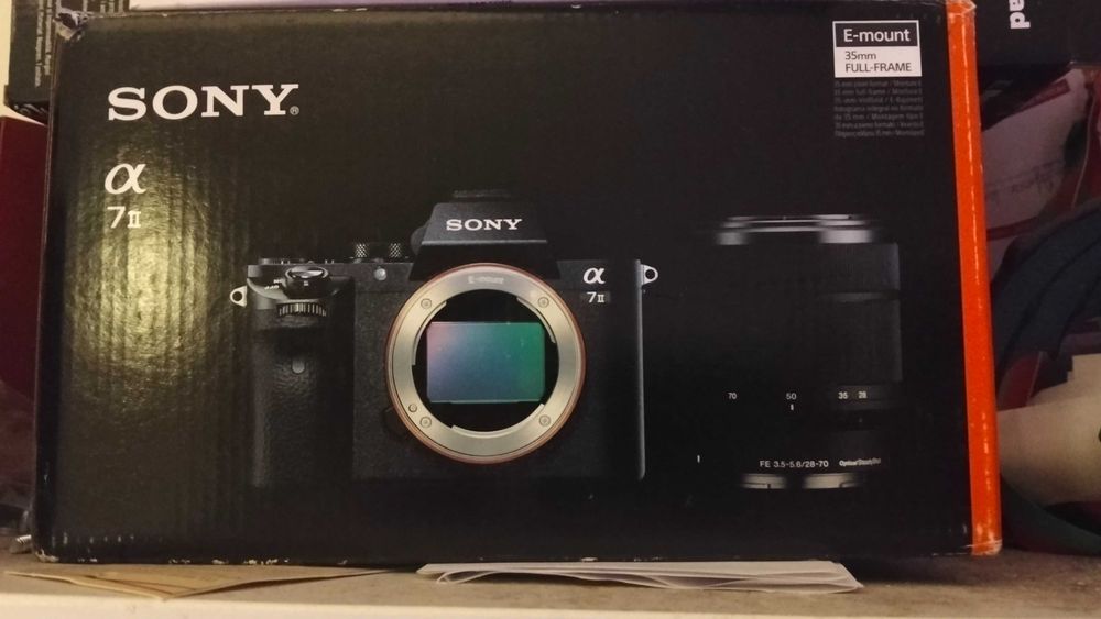 Sony a7ii com lente 28-70 como nova!